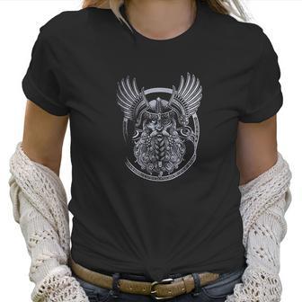 Odin Norse Mythology God Valkyrie Valhalla Viking Raven Nordic Thor Women T-Shirt | Favorety UK