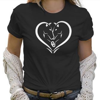 Oklahoma Sooners Horse Heart Apparel Women T-Shirt | Favorety