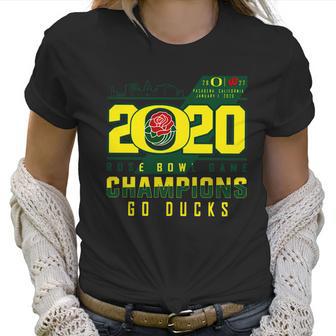 Oregon Ducks 2020 Rose Bowl Game Champions Goducks Shirt Women T-Shirt | Favorety DE