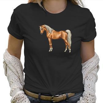 Palomino Light Chestnut Flaxen Arabian Horse Lover Women T-Shirt | Favorety DE