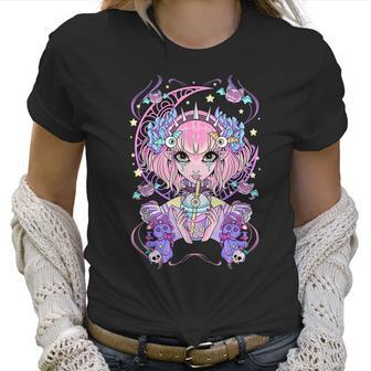 Pastel Goth Anime Girl Men Women T-Shirt Graphic Print Casual Unisex Tee Women T-Shirt | Favorety