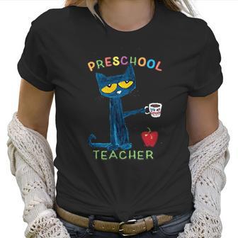 Pete The Cat With Coffee Preschool Women T-Shirt | Favorety AU