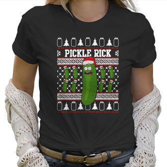 Pickle Rick Christmas Women T-Shirt | Favorety