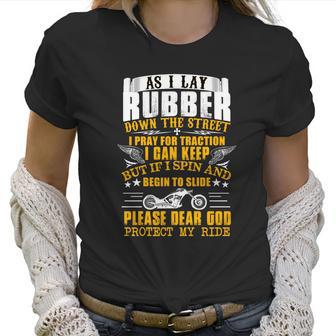 Please Dear God Protect My Ride Biker Women T-Shirt | Favorety AU