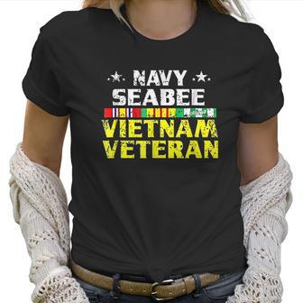 Proud Navy Seabee Vietnam Veteran Women T-Shirt | Favorety