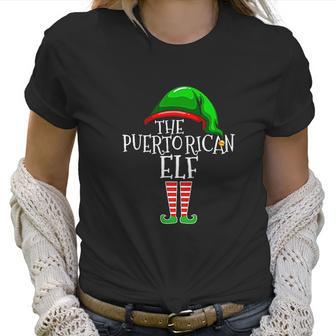 Puerto Rican Elf Family Matching Group Christmas Gift Women T-Shirt | Favorety DE