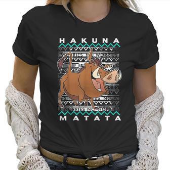 Pumba Ugly Christmas Graphic Women T-Shirt | Favorety DE