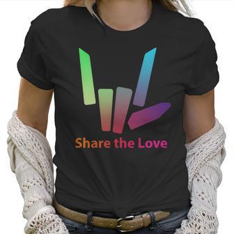 Rainbow Share The Love T-Shirt Women T-Shirt | Favorety CA