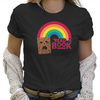 Read A Book Necronomicon Rainbow Funny Horror Graphic Women T-Shirt | Favorety UK