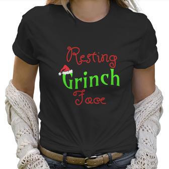 Resting Grinch Face Grinch Stole Christmas Women T-Shirt | Favorety CA