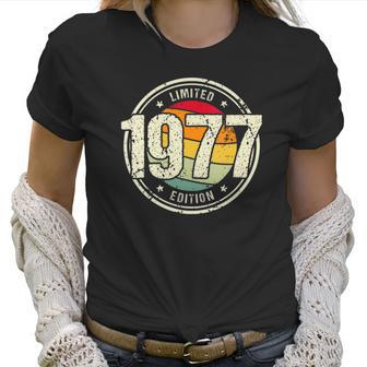 Womens Retro 45 Years Old Vintage 1977 Limited Edition 45Th Birthday V-Neck Women T-Shirt | Favorety CA