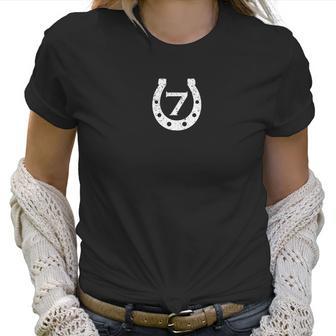 Retro Lucky Number 7 Horseshoe Mens Womens Women T-Shirt | Favorety UK