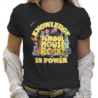 Ripple Junction Schoolhouse Rock Knowledge Is Power Logo Group Adult Women T-Shirt | Favorety CA