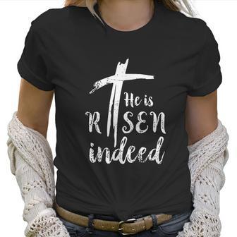 He Is Risen Hallelujah Easter Religious Christian Women T-Shirt | Favorety UK