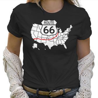 Route 66 V2 Men Women T-Shirt Graphic Print Casual Unisex Tee Women T-Shirt | Favorety DE