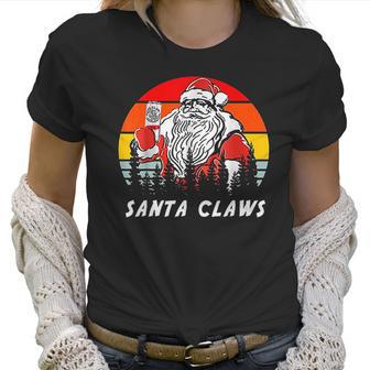 Santa Claus Drinking White Claws Christma Gift Women T-Shirt | Favorety CA