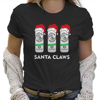 Santa Claws White Claw Hard Seltzer Christmas Shirt Women T-Shirt | Favorety CA