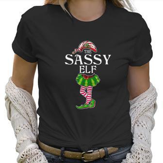 The Sassy Elf Christmas Matching Family Group Women T-Shirt | Favorety AU