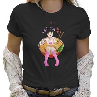 Send Noods Design Ramen Noodle Bowl Shabu Shabu Anime Hentai Women T-Shirt | Favorety DE