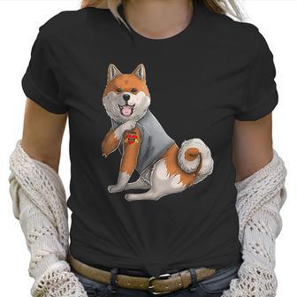 Shiba Inu I Love Mom Tattoo Dog Women T-Shirt | Favorety