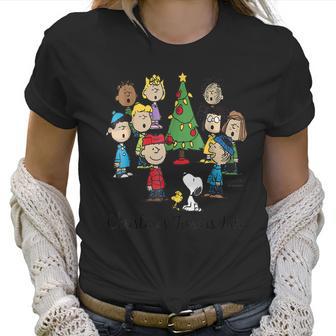 Snoopy Peanuts Christmas Time Is Here Women T-Shirt | Favorety AU