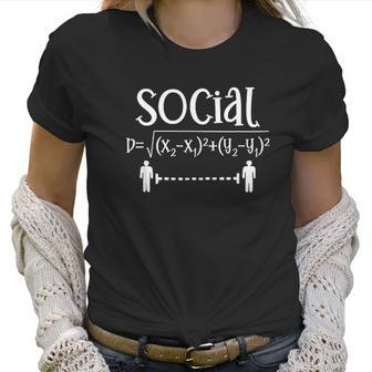 Social Distancing Math Teacher Women T-Shirt | Favorety