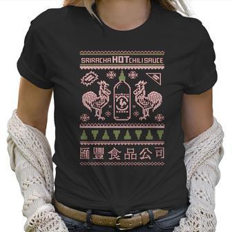 Sriracha Christmas Hot Chili Sauce Women T-Shirt | Favorety AU