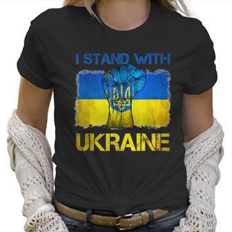 I Stand With Ukraine Flag Peace Free Ukraine Symbol Men Women T-Shirt Graphic Print Casual Unisex Tee Women T-Shirt | Favorety CA