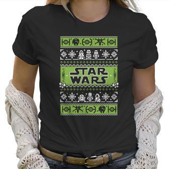 Star Wars Vader Trooper Droid Ugly Christmas Sweater T-Shirt Women T-Shirt | Favorety DE