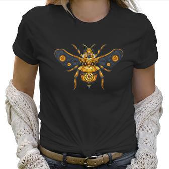 Steampunk Bee Mechanical Steam Powered Gears To Fly Women T-Shirt | Favorety