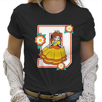 Super Mario Daisy Flowers Poster Graphic Women T-Shirt | Favorety