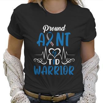 T1d Proud Aunt Diabetes Awareness Type 1 Insulin Pancreas Gift Graphic Design Printed Casual Daily Basic Women T-Shirt | Favorety