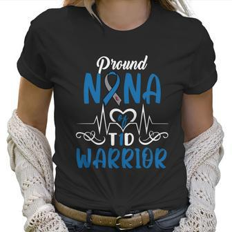 T1d Proud Nana Diabetes Awareness Type 1 Insulin Pancreas Cool Gift Graphic Design Printed Casual Daily Basic Women T-Shirt | Favorety