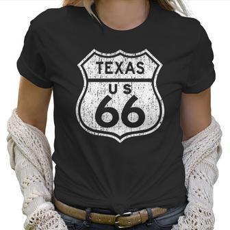 Texas Historic Route 66 Distressed Graphic Men Women T-Shirt Graphic Print Casual Unisex Tee Women T-Shirt | Favorety CA