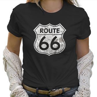 Historic Route 66 Vintage Distressed Style Men Women T-Shirt Graphic Print Casual Unisex Tee Women T-Shirt | Favorety