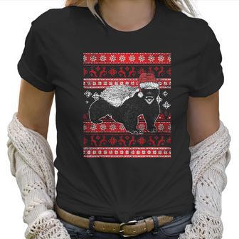 Ugly Christmas Honey Badger Women T-Shirt | Favorety CA