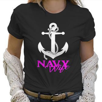 Us Navy Usn Proud Navy Wife Women T-Shirt | Favorety