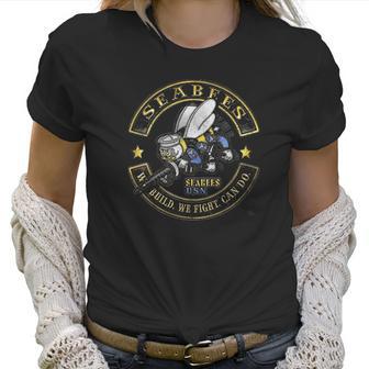 Us Navy Usn Us Navy Sea Bees Biker Women T-Shirt | Favorety CA