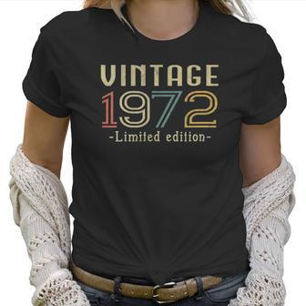 Womens Vintage 1972 50Th Birthday 50 Years Old Gift V-Neck Women T-Shirt | Favorety AU