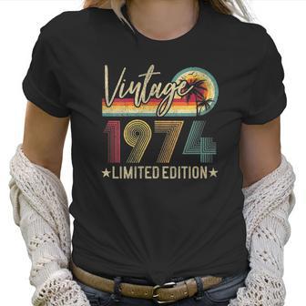 Womens Vintage 1974 47Th Birthday 47 Years Old Limited Edition V-Neck Women T-Shirt | Favorety CA