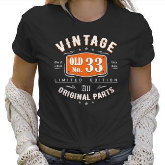 Vintage 1988 Gift For Women Men 33 Years Old 33Rd Birthday Women T-Shirt | Favorety