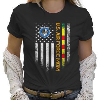 Vintage American Flag Proud Us Air Force Vietnam Veteran Mom Gift Graphic Design Printed Casual Daily Basic Women T-Shirt | Favorety CA