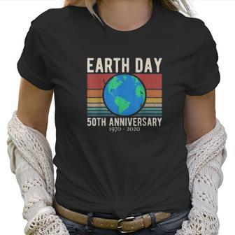 Vintage Earth Day 2020 50Th Anniversary Climate Change Women T-Shirt | Favorety UK