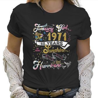 Vintage January 1971 Classic 50 Years Old 50Th Birthday Gift Women T-Shirt | Favorety AU