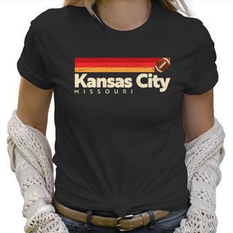 Vintage Retro Kansas City Missouri Football Women T-Shirt | Favorety