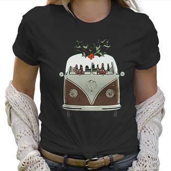 Volkswagen Christmas Pudding Camper Women T-Shirt | Favorety CA