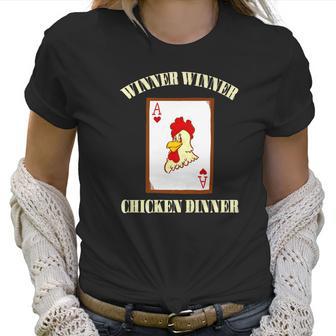 Winner Chicken Lucky Casino Gambling Blackjack Women T-Shirt | Favorety DE