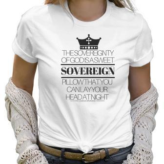 00021 Stylish Gods Sovereignty Charles Spurgeon Women T-Shirt | Favorety