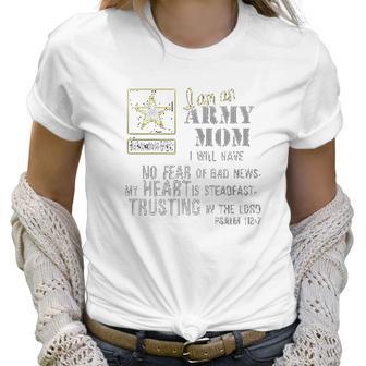 I Am An Army Mom No Fear Us Army Gift For Mother Women T-Shirt | Favorety