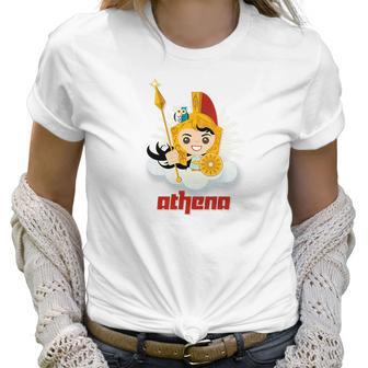 Womens Athena Greek Mythology Zeus Goddess Olympian Women T-Shirt | Favorety